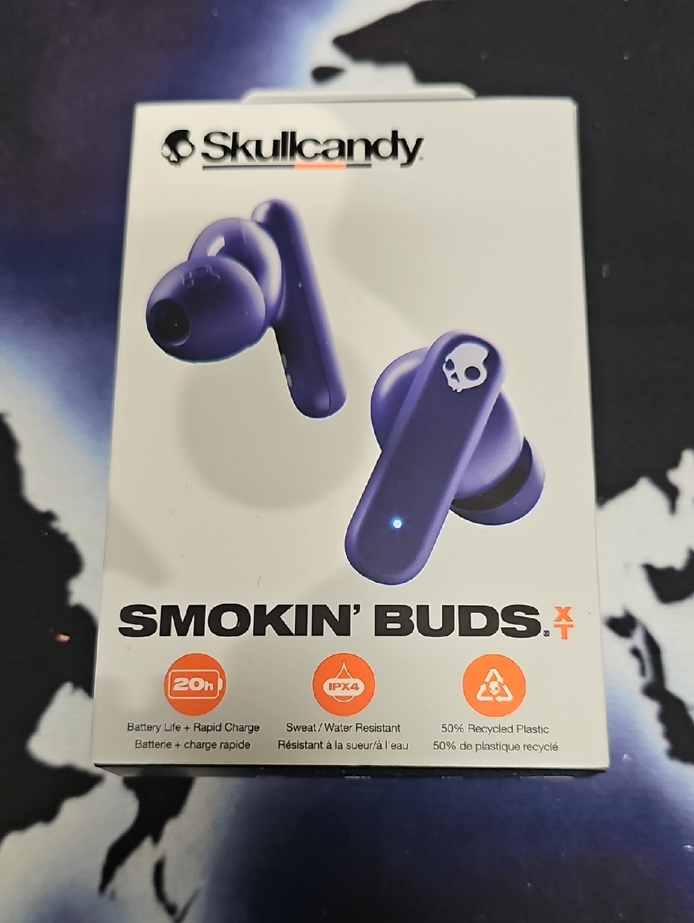 🔥 Brand New Skullcandy Smokin’ Buds XT Wireless Earbuds 🔥NEW!! -Purple